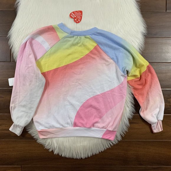 Wildfox‎ Women's Size Small Rainbow Galactic Junior Sweatshirt Top - Picture 7 of 9